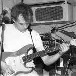 Maciek Hrybowicz of JT+Agnostics at the Bridge House in 1979 with the Warm Jets